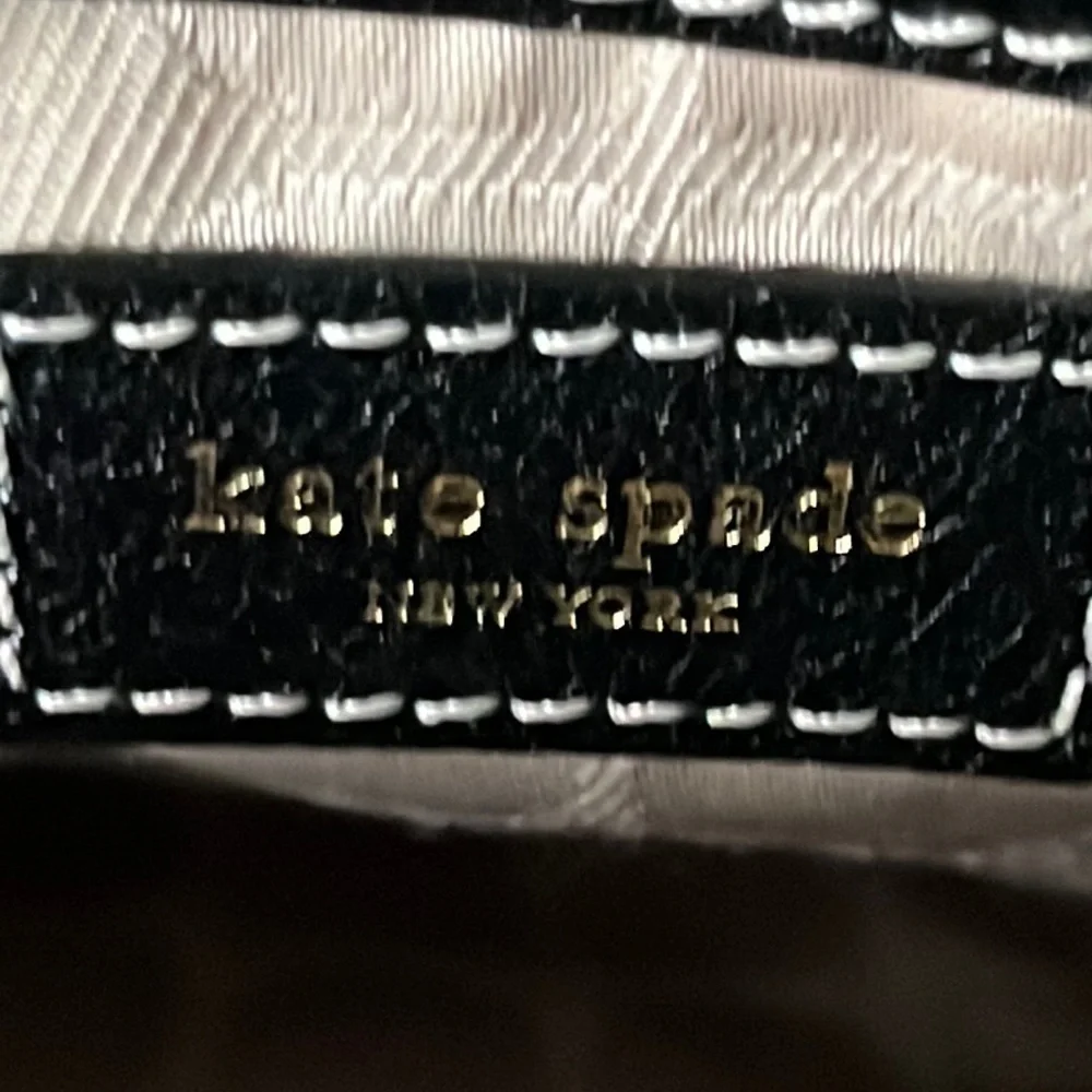 Kate spade Tarrytown Betty black pebbled leather satchel handbag NWOT
